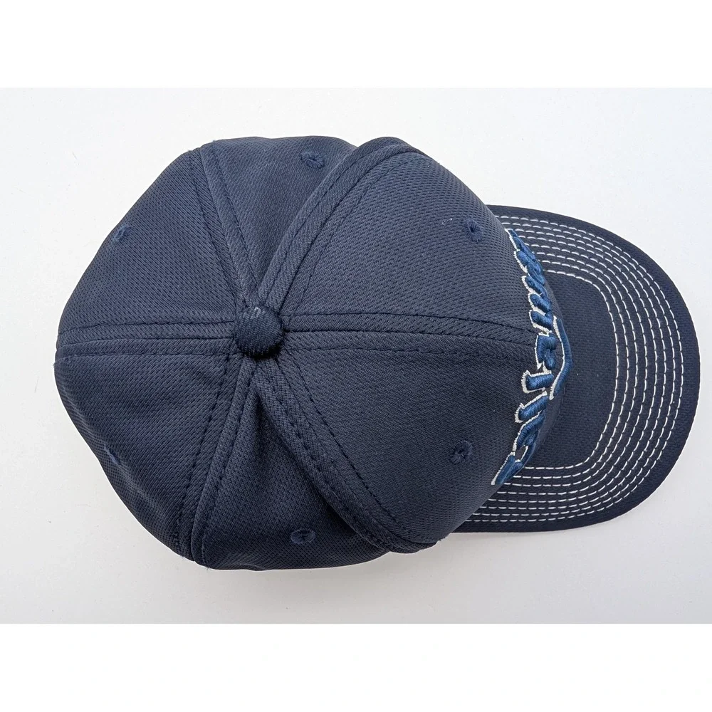 Callaway Golf Hat Navy Blue New Era Medium-Large Mesh Stretch Fit Cap